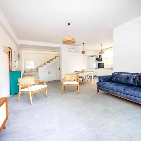 Colorful Villa Close To The Shore With A Pleasant Backyard And Terrace In Bodrum Villa
